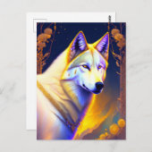 魔法のオオカミ、ポストクロッシング ポストカード (正面/裏面)