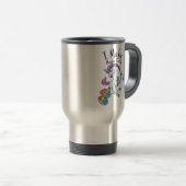 魔法のオナラをする虹色のユニコーン トラベルマグ (正面右)