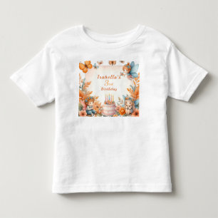 魔法のオレンジの妖精の庭 – 誕生日 トドラーTシャツ