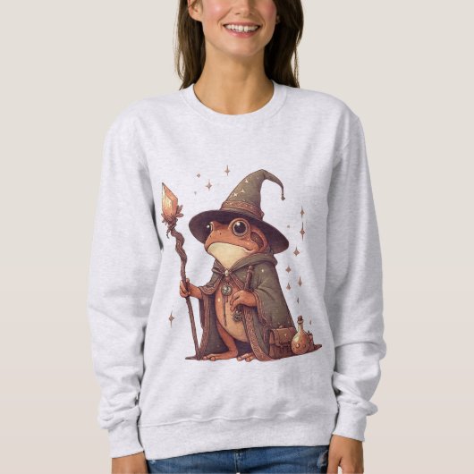 魔法のカエル魔法使い スウェットシャツ (正面)