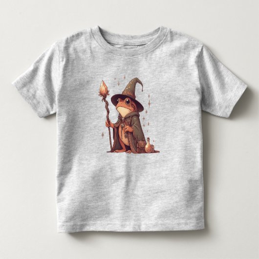 魔法のカエル魔法使い トドラーTシャツ (正面)
