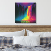 魔法のカスケード、魅惑的な静寂 キャンバスプリント (インサイチュ (寝室))
