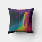 魔法のカスケード、魅惑的な静寂 クッション (裏面)