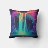 魔法のカスケード、魅惑的な静寂 クッション (裏面)