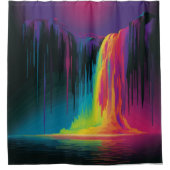 魔法のカスケード、魅惑的な静寂 シャワーカーテン (正面)