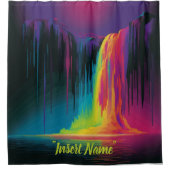 魔法のカスケード、魅惑的な静寂 シャワーカーテン (正面)