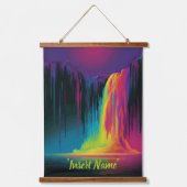 魔法のカスケード、魅惑的な静寂 吊り下げ型タペストリー (正面)