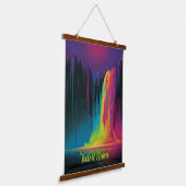 魔法のカスケード、魅惑的な静寂 吊り下げ型タペストリー (傾斜あり)