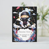 魔法のカスタム忍者誕生日 サンキューカード (スタンド正面)