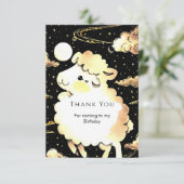 魔法のカスタム羊の誕生日 サンキューカード (スタンド正面)