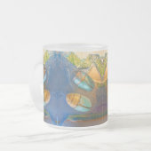 魔法のカブトムシの荒野 フロストグラスマグカップ (正面左)