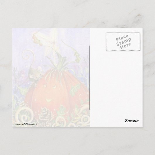 魔法のカボチャおよび小さい友人 ポストカード (裏面)