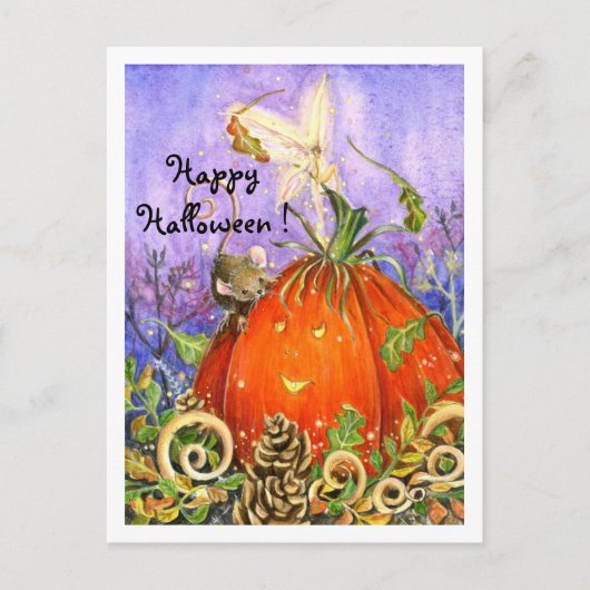 魔法のカボチャおよび小さい友人 ポストカード (正面)