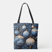 魔法のカボチャとエレガントオーナメント秋冬 トートバッグ (裏面)