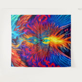 魔法のカラフルフェニックスタペストリー タペストリー (正面(横))