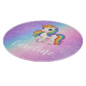魔法のカラフルユニコーン カッティングボード (角)