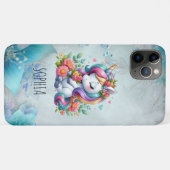 魔法のカラフルユニコーン ガーリーな誕生日プレゼント Case-Mate iPhoneケース (裏面(横))
