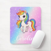 魔法のカラフルユニコーン マウスパッド (マウス)