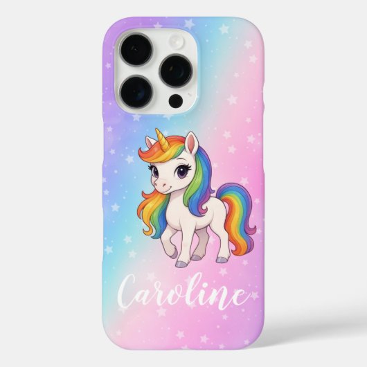 魔法のカラフルユニコーン Case-Mate iPhoneケース (裏面)