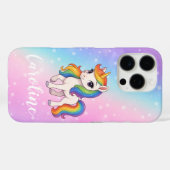 魔法のカラフルユニコーン Case-Mate iPhoneケース (裏面 (横))