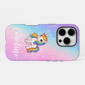 魔法のカラフルユニコーン iPhoneケース (裏面横)