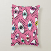 魔法のカラフル目。神秘的な背景 アクセントクッション (裏面(縦))