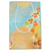 魔法のカリフォルニアオレンジポピー畑 ミディアムペーパーバッグ (正面)