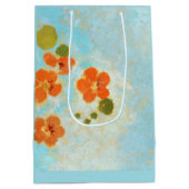 魔法のカリフォルニアオレンジポピー畑 ミディアムペーパーバッグ (裏面)