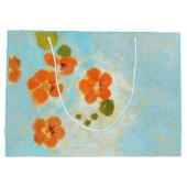 魔法のカリフォルニアオレンジポピー畑 ラージペーパーバッグ (裏面)