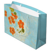 魔法のカリフォルニアオレンジポピー畑 ラージペーパーバッグ (裏面アングル)