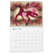 魔法のカレンダーのTouch カレンダー (2月 2027)