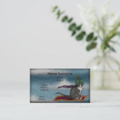 魔法のカーペット猫、名刺のテンプレート 名刺 (スタンド正面)