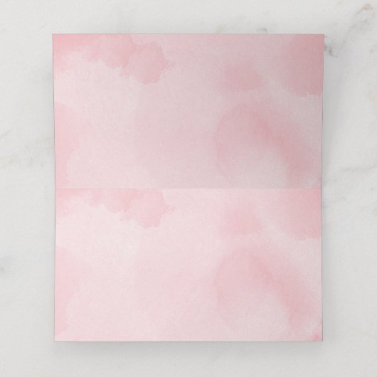 魔法のガーリーガーデンフェアリー誕生日ベビーシャワー プレイスカード (内部開封)