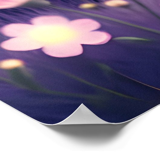 魔法のキッズイースターテーマの誕生日へようこそ ポスター (角)