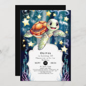 魔法のキッズカメ誕生日 招待状 (正面/裏面)