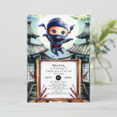 魔法のキッズ忍者バースデー 招待状 (スタンド正面)