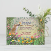 魔法のキツネの森林パーティの招待状 招待状 (スタンド正面)