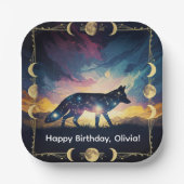 魔法のキツネパーティープレート ペーパープレート (正面)