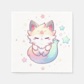 魔法のキツネベビーシャワー スタンダードカクテルナプキン (正面)