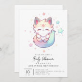 魔法のキツネベビーシャワー 招待状 (正面/裏面)