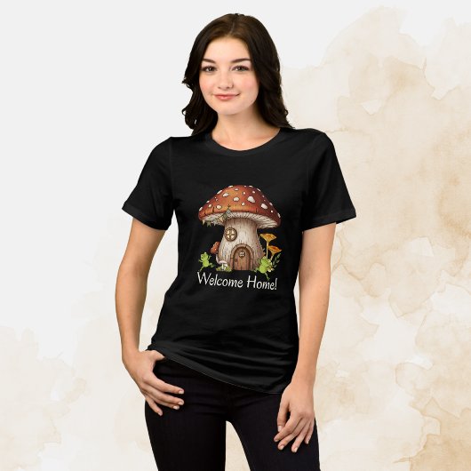 魔法のキノコのコテージ トライブレンドTシャツ