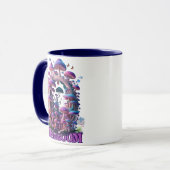 魔法のキノコのワンダーランドエンチャントファンタジーアート マグカップ (正面左)