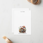 魔法のキノコの子供用オリジナルカード ノートカード (正面/裏面インサイチュ)