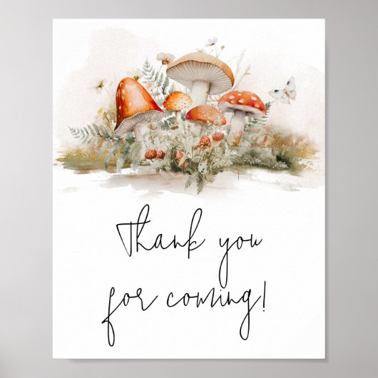 魔法のキノコの森ありがとうござ来う ポスター (正面)