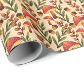 魔法のキノコの森オンクリーム ラッピングペーパー (ロールコーナー)