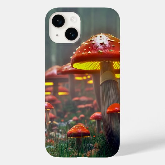 魔法のキノコの森 Case-Mate iPhoneケース (裏面)