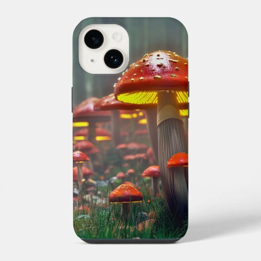 魔法のキノコの森 iPhoneケース (裏面)