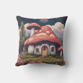 魔法のキノコ牧草地D7 クッション (裏面)