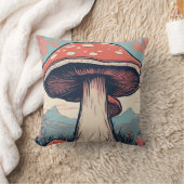 魔法のキノコ牧草地D9 クッション (ブランケット)