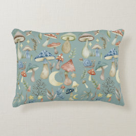 魔法のキノコ神秘的なセージ緑 アクセントクッション
